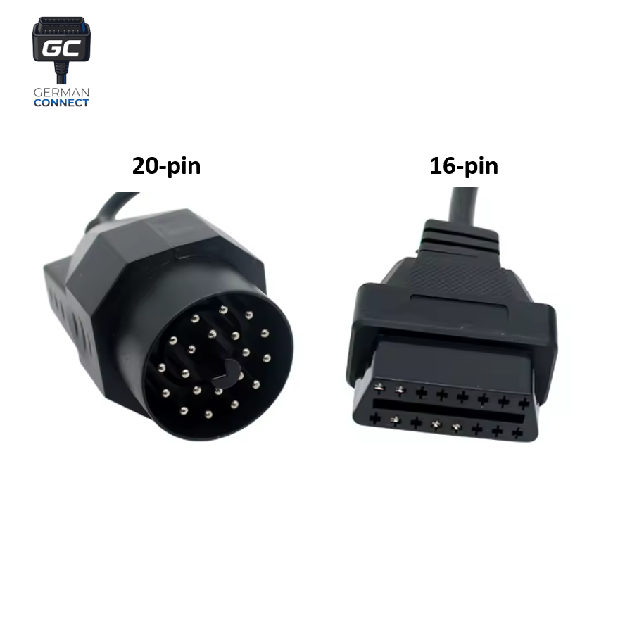 20-pin to 16-pin OBD-II Adapter (BMW E-series "pre-2000")