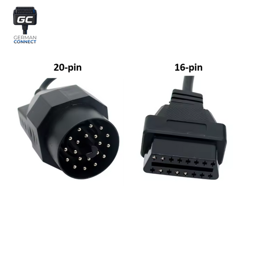 20-pin to 16-pin OBD-II Adapter (BMW E-series "pre-2000")